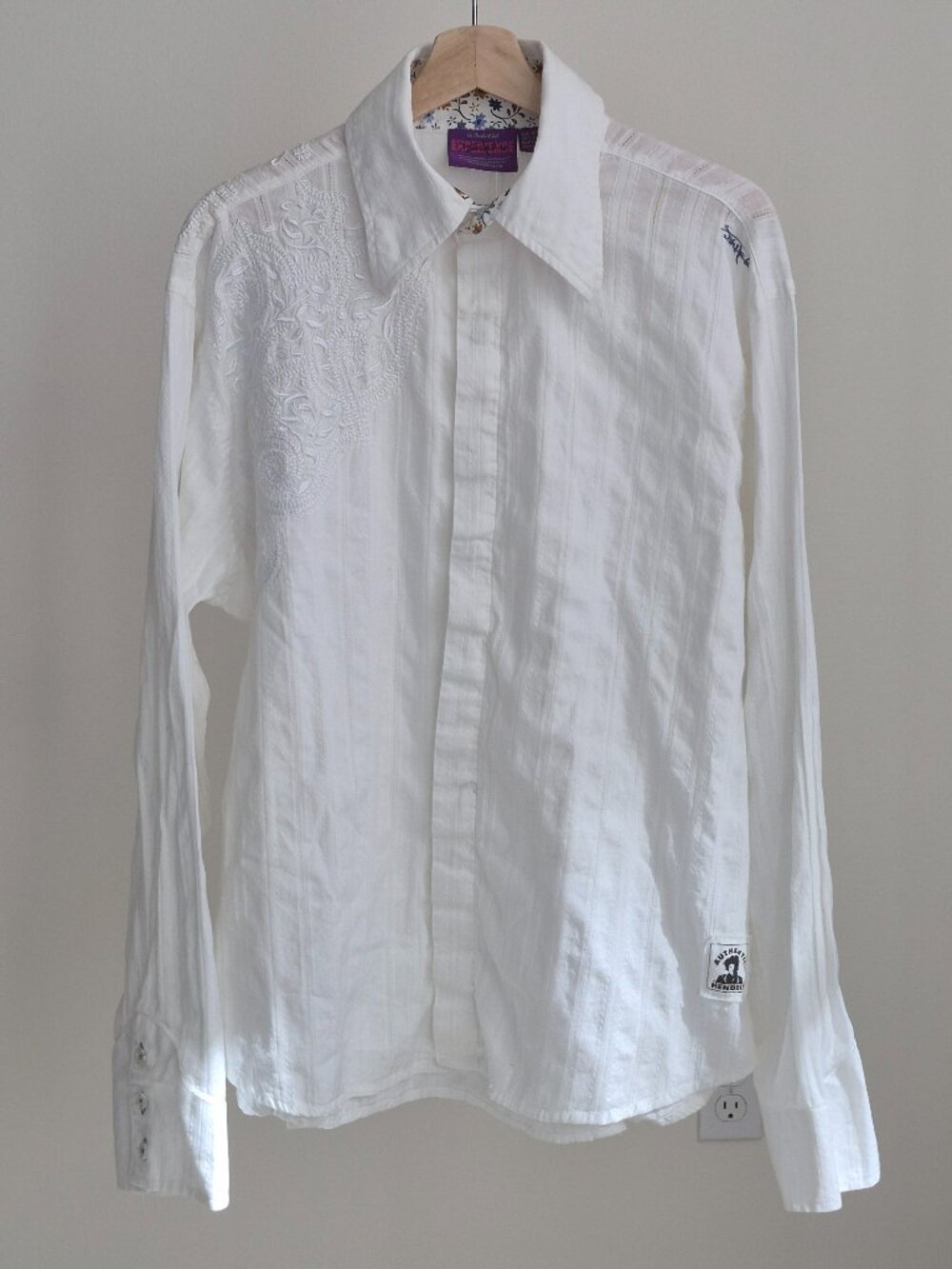 Jimi Hendrix Experience Purple Label Shirt Men’s XXL Embroidered Rock & Roll